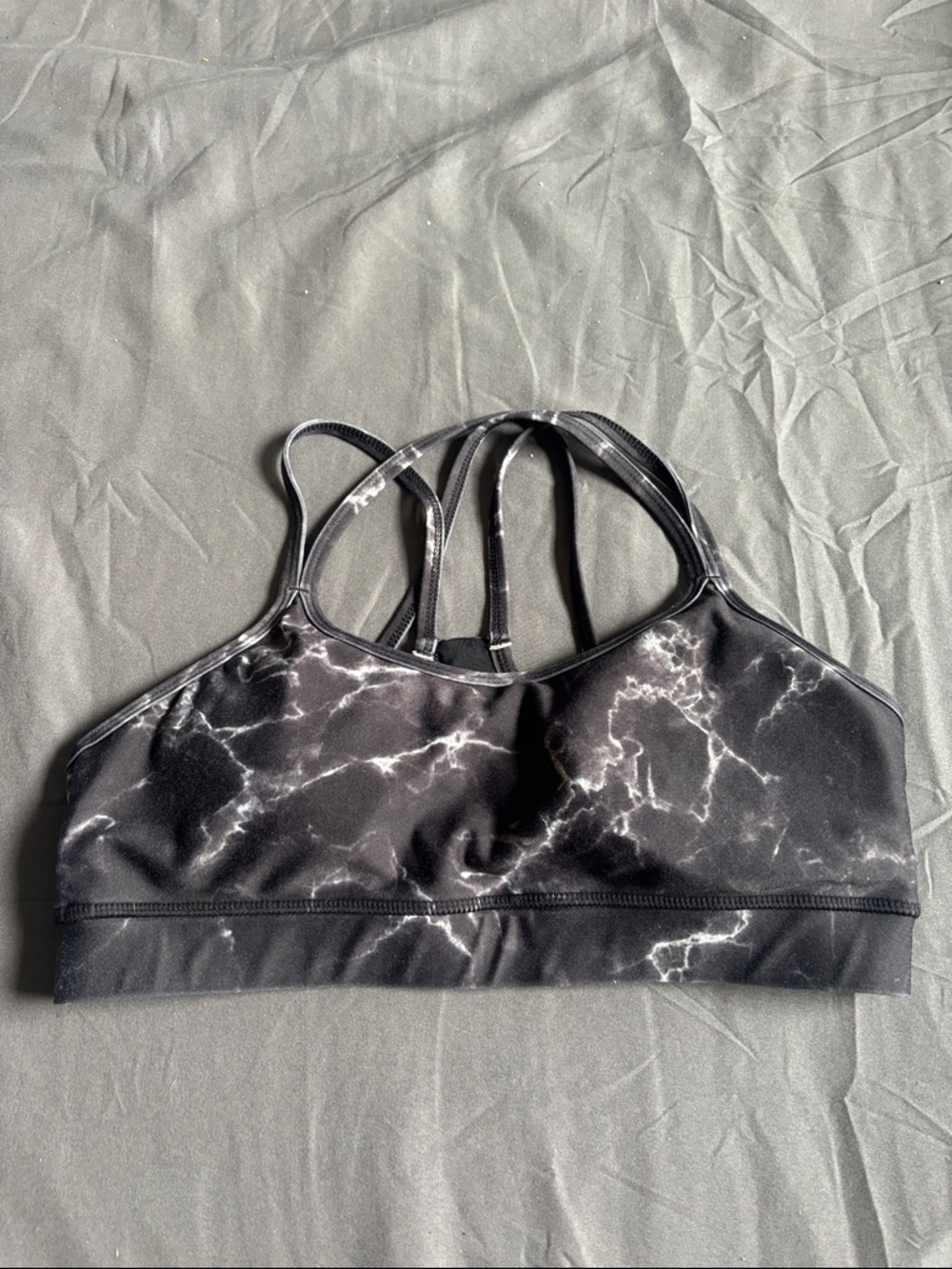 Black Marble BUFF BUNNY BRA